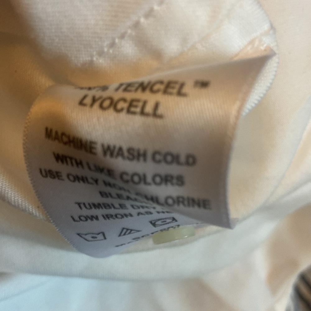Quince Vintage Wash Tencel Camp Shirt Sz M White NEW - Picture 6 of 7